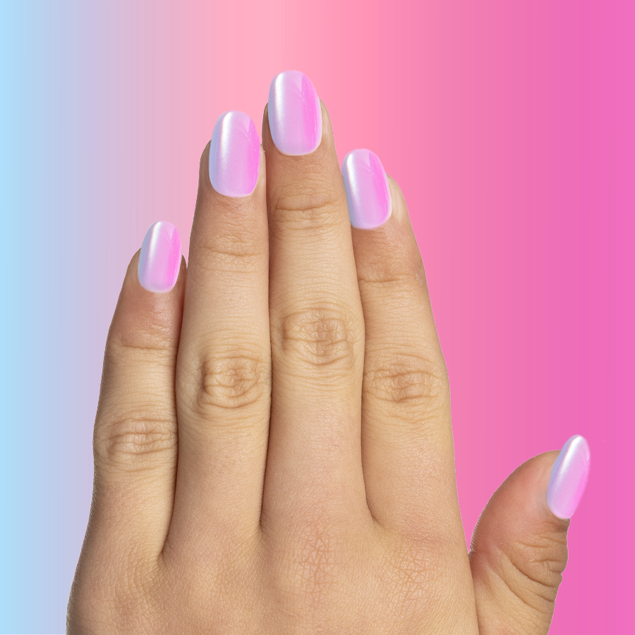 Cotton Candy Velvet - Pressies | Short Medium | Round - Image 4