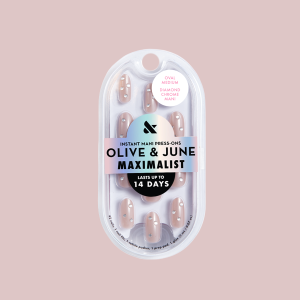 Diamond Chrome Mani - Press-On | Medium | Oval