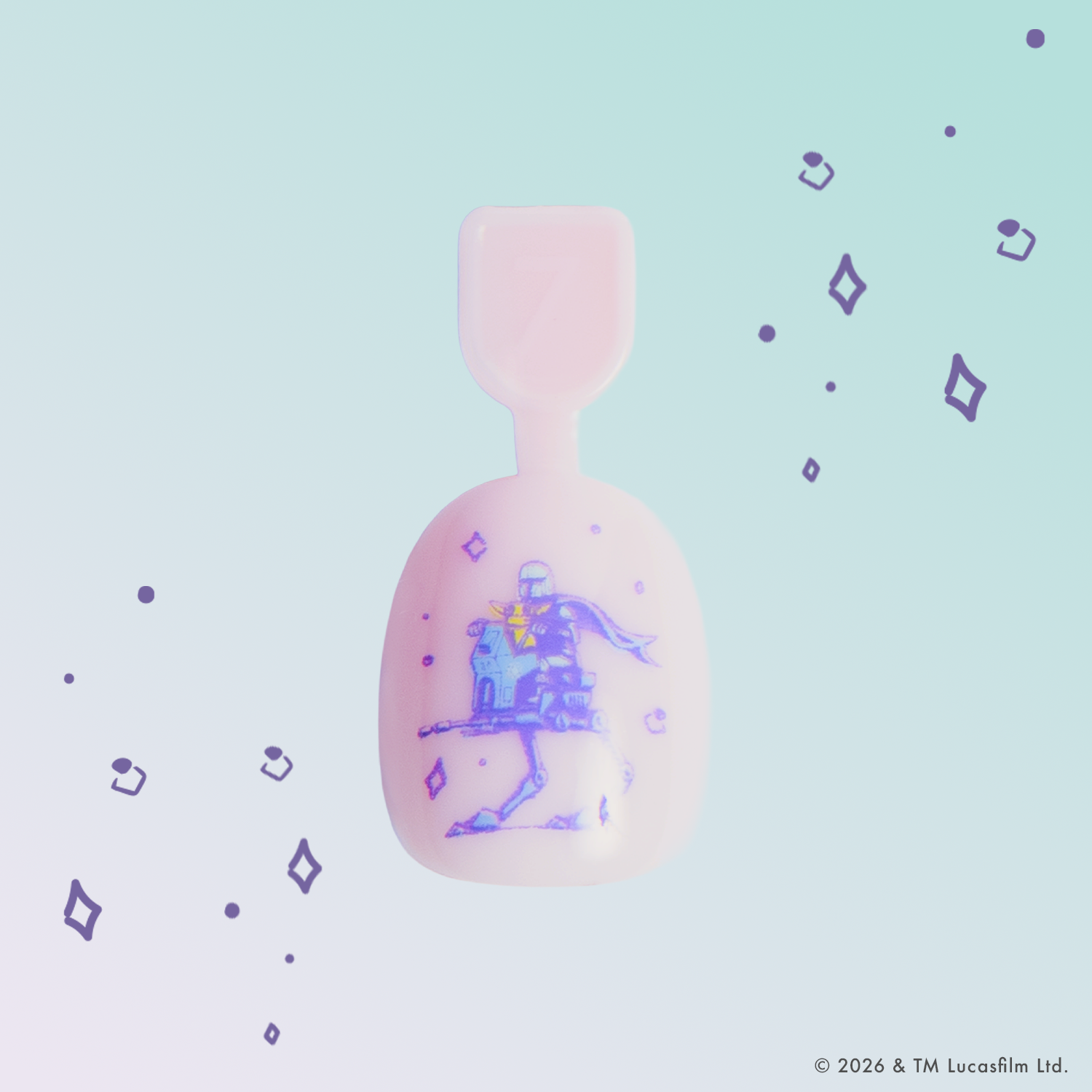 Grogu + Mando = BFF - Pressies | Extra Short Short | Round - Image 2