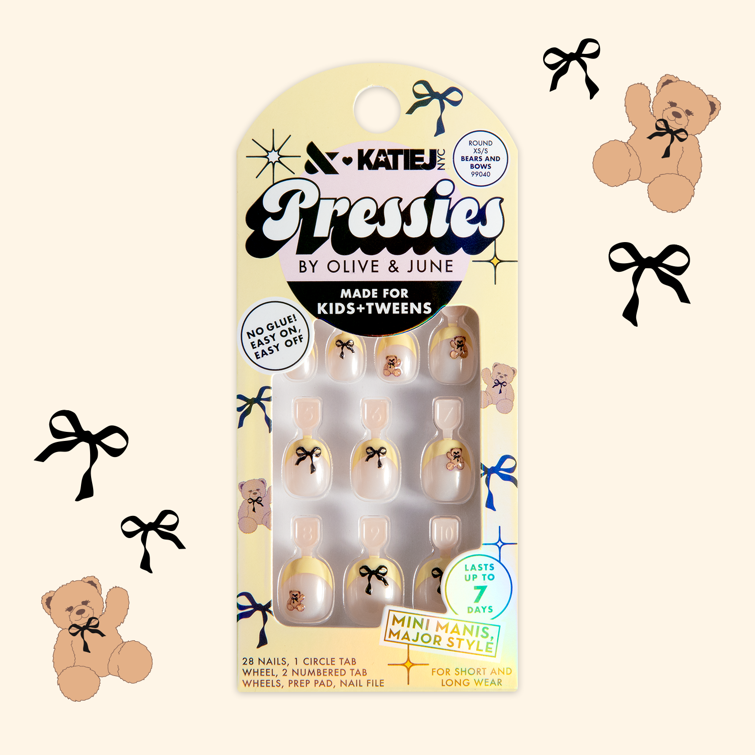 Bears and Bows - Pressies | Extra Short Short | Round