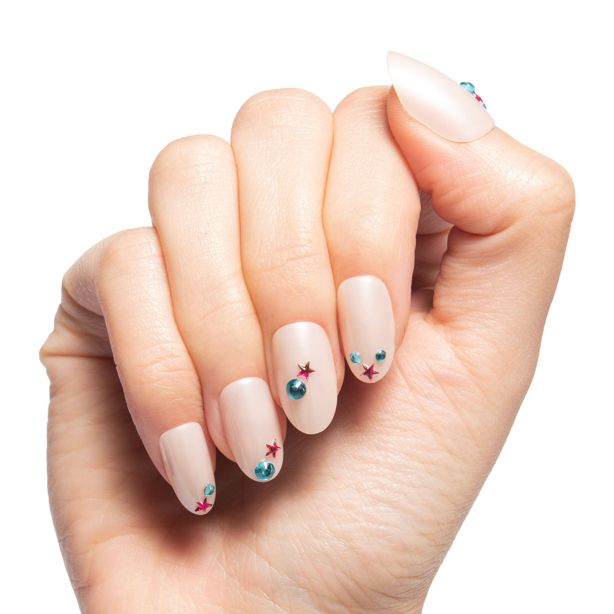 Iridescent Gem Party - Press On | Medium | Oval - Image 3