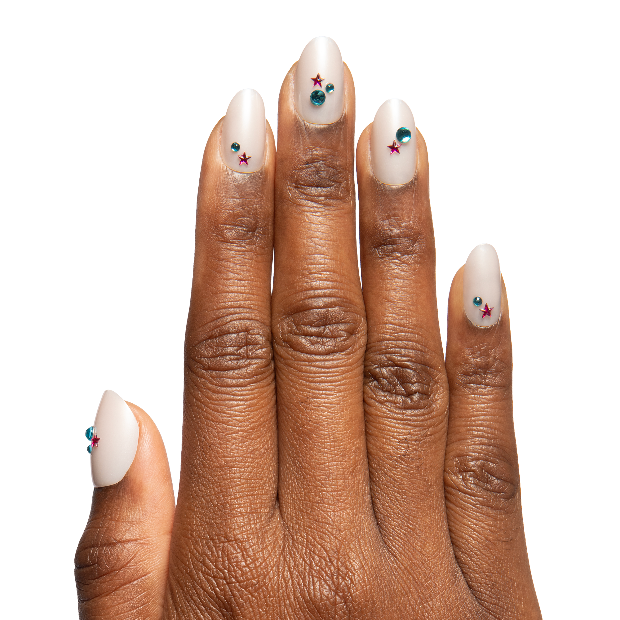 Iridescent Gem Party - Press On | Medium | Oval - Image 4