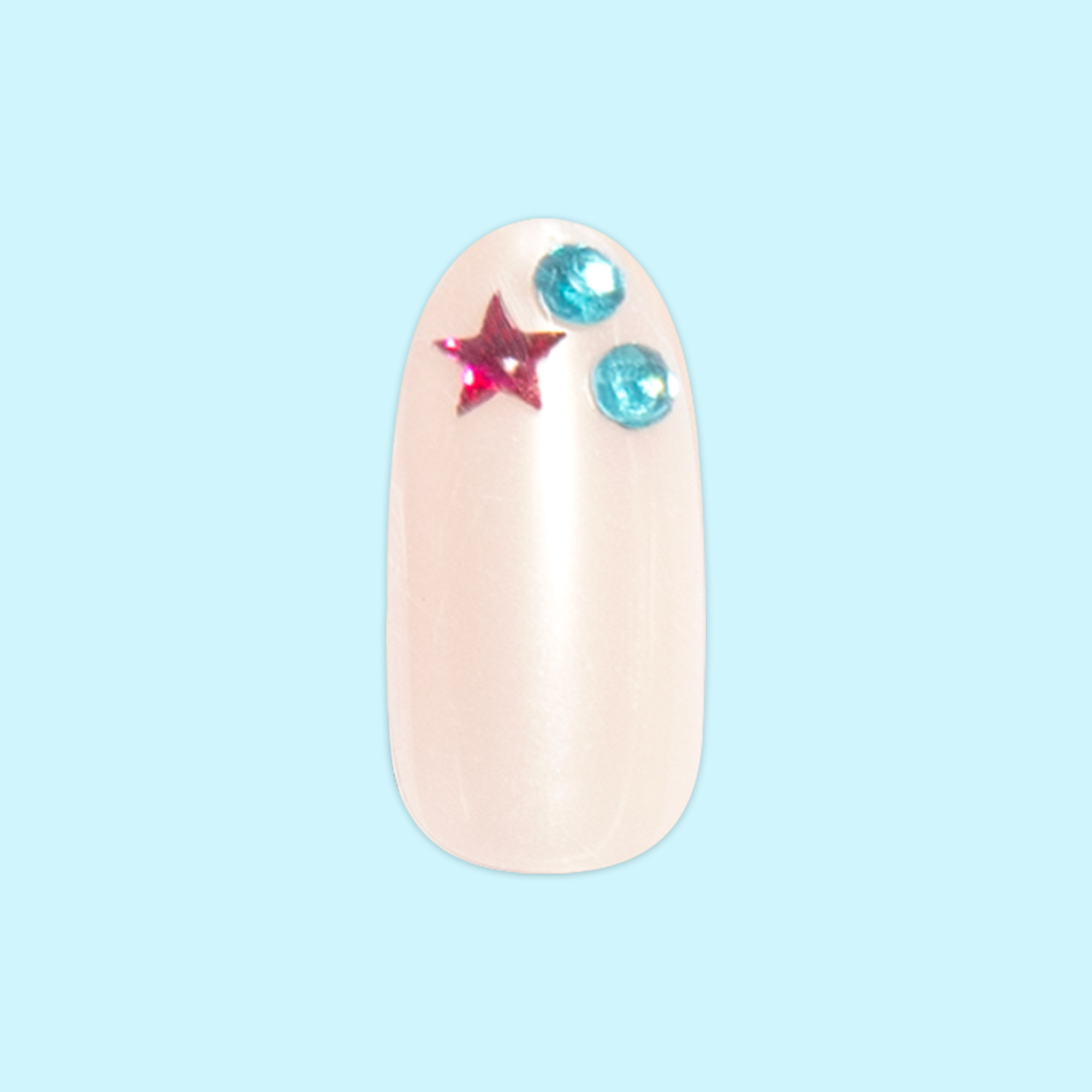Iridescent Gem Party - Press On | Medium | Oval