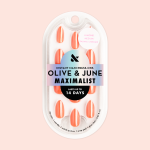 Papaya Chrome - Press On | Medium | Almond