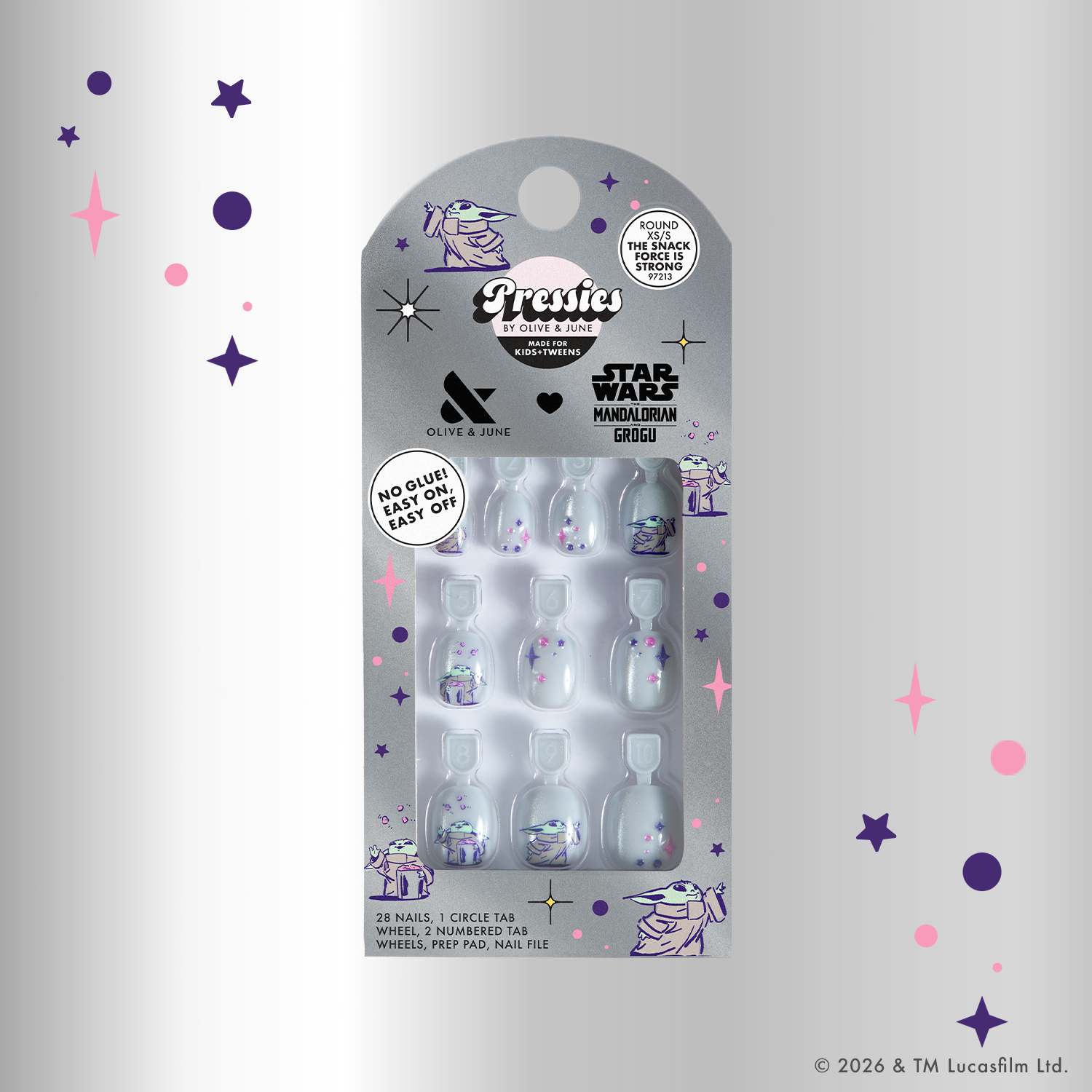 The Snack Force is Strong - Pressies | Extra Short Short | Round - Image 3